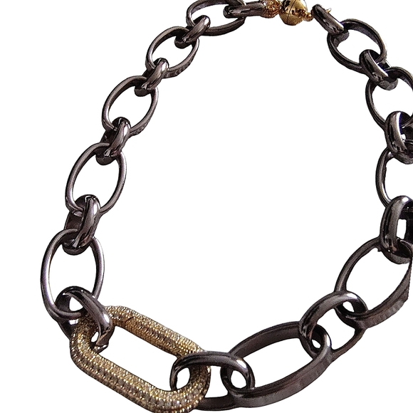 Alexa Rae Gold "My Everything" Chain Link Necklace Signed NEW - Picture 4 of 10